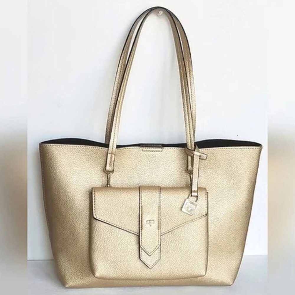 Kate Landry Metallic 2-in-1 Tote Handbag